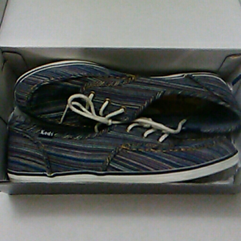 like new multi stripe keds shoes